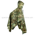 Capa de chuva OEM de camuflagem de caça em PVC Poncho Capa de chuva impermeável